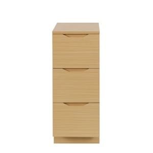 TASSILI Debora 3-Drawer Cabinet Oak Finish 11 13/16 in.