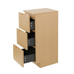 TASSILI Debora 3-Drawer Cabinet Oak Finish 11 13/16 in.