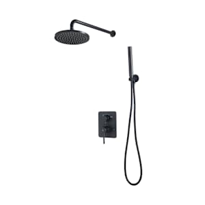Robinet de douche avec douchette 1 poignée Lavo noir TASSILI SUPRA
