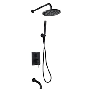 Robinet de baignoire-douche avec douchette 1 poignée Lavo noir TASSILI SUPRA