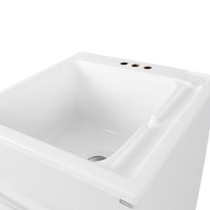 TASSILI SUPRA Emie Laundry Vanity White 24 7/16 in.