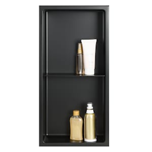 Niche de douche noire 12 po x 24 po TASSILI SUPRA