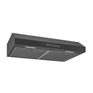 Hotte de cuisine Glacier GLA2, 30 po acier inoxydable noir 350 pi³/min