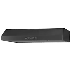 Hotte de cuisine Glacier GLA2, 30 po acier inoxydable noir 350 pi³/min