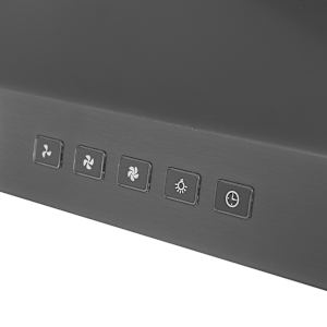Hotte de cuisine Glacier GLA2, 30 po acier inoxydable noir 350 pi³/min