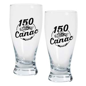 Verres à bière 150e Canac Pqt/2