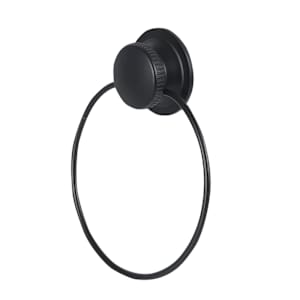 Anneau porte-serviette à ventouse noir