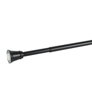 Extendable Shower Curtain Rod Black 42 in. to 72 in.