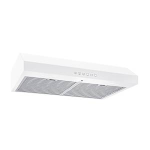 Hotte de cuisine Glacier 3304WW 30 po blanche 490 pi³/min