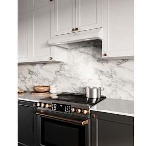 Hotte de cuisine Glacier 3304WW 30 po blanche 490 pi³/min