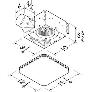 Bathroom Fan 110 CFM