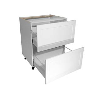 Armoire de cuisine Shaker module de bas 2 tiroirs 30 po