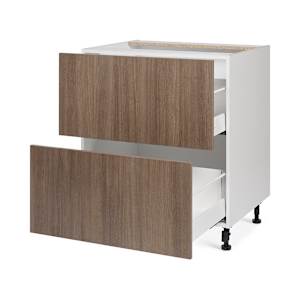 Fashionista Kitchen Cabinet Lower 2 Drawers Unit 30 in.