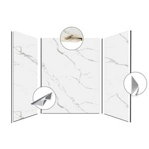 AquaMura Glacier Bathtub Wall 60 in x 32 in