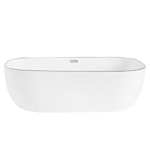 TASSILI SUPRA Alba Rectangular Porcelain Wash Basin White 18 in. x 12 5/8 in.