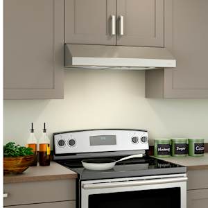 Hotte de cuisine Unity NCS3, 30 po acier inoxydable 300 pi³/min