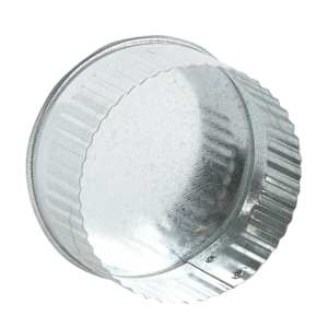 Galvanized Round End Cap 4 in.