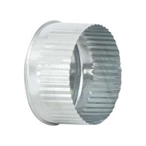 Galvanized Round End Cap 4 in.
