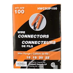Connecteurs de fils orange Pqt/100