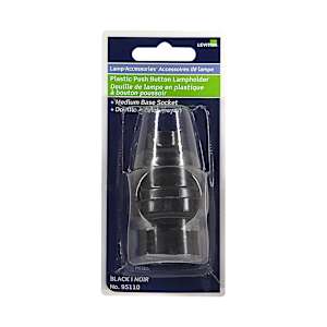 Douille de lampe à bouton poussoir