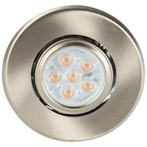 Light Recessed LED Set 3 in. Pkg/4 Brushed Nickel