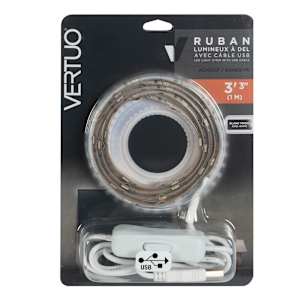 Ruban lumineux à DEL blanc pour rétroéclairage 3 pi VERTUO