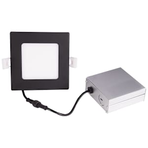 VERTUO LED Recessed Light Ultrathin 4 in. x 1/2 in. Black