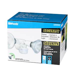 Lampe à détecteur de mouvement blanche