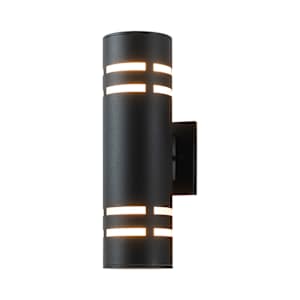 Tay 2-Light Outdoor Wall Mount Black