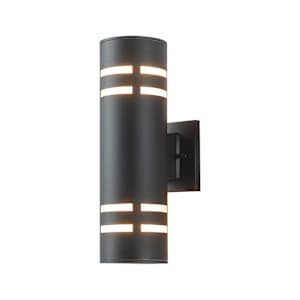 Tay 2-Light Outdoor Wall Mount Black