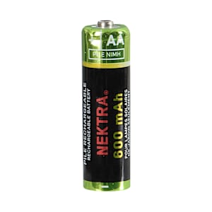 NEKTRA AA Rechargeable Solar Batteries Pkg/4