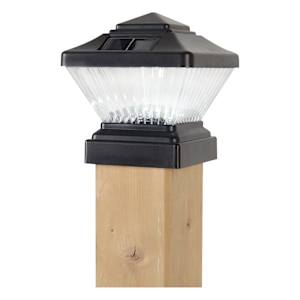 VERTUO Solar 4 x 4 Post Cap Light Black