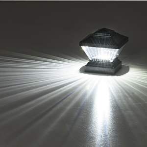 VERTUO Solar 4 x 4 Post Cap Light Black