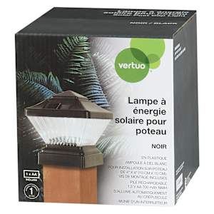 VERTUO Solar 4 x 4 Post Cap Light Black