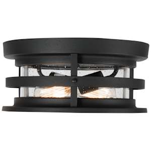 Plafonnier d'extérieur Duffy noire 2 lumières