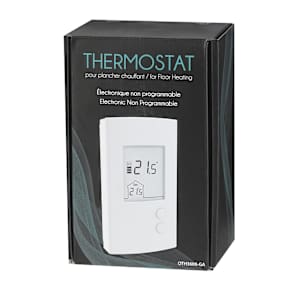 Thermostat électronique NON programmable pour plancher chauffant