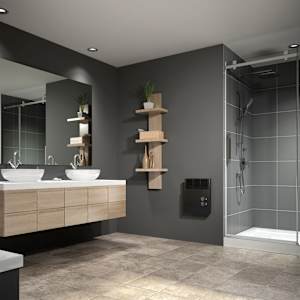 SBG Wall Convection Electric Bathroom Heater 1500 W Black