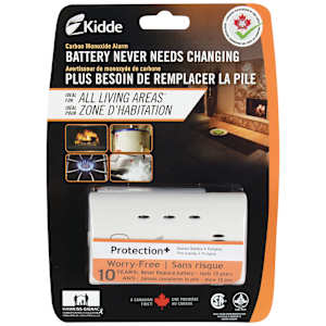 Worry-Free Carbon Monoxide Alarm Sealed Lithium Battery 10 Years