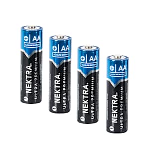Piles Alcalines Ultra Premium AA Pqt/4 NEKTRA
