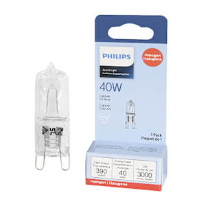 G9 Halogen Light Bulb 40 W