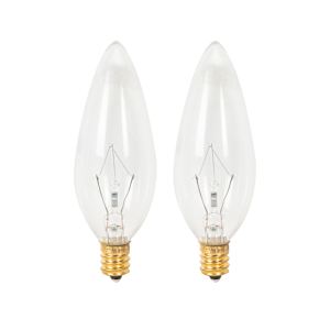 Incandescent Candle Bulbs 25 W Pkg/2