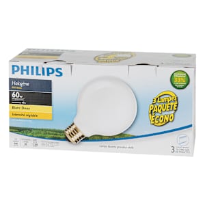 Ampoules halogènes G25, 40 W Pqt/3