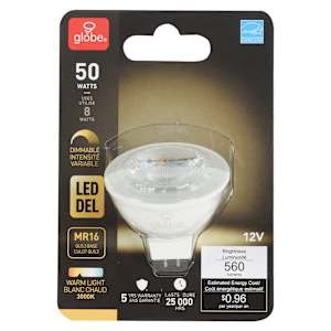 MR16 Warm White LED Reflector Light Bulb 8 W