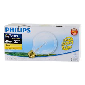 G25 Halogen Light Bulbs 40 W Pkg/3