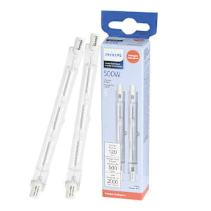 T3 Halogen Light Bulb,500 W Pkg/2