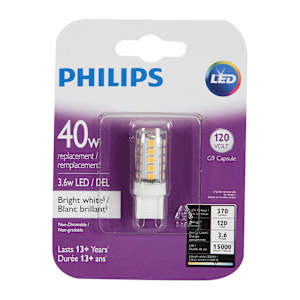 Ampoule DEL G9 blanc brillant 3,6 W