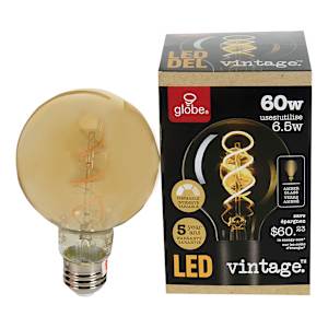 Ampoule DEL Vintage G25, 6,5 W