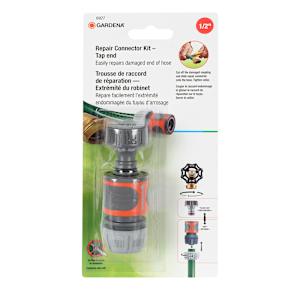 Connecteur de robinet et raccord pour tuyau d'arrosage 1/2 po GARDENA