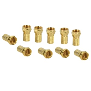 Screw-On «F» Coaxial Connectors Pkg/10
