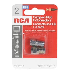 Crimp-On «F» Coaxial Connectors